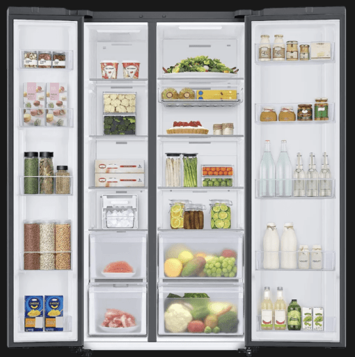 SAMSUNG 653 Litres 3 Star Frost Free Side by Side Door Smart Wi-Fi Enabled Refrigerator with Twin Cooling Plus (RS76CB81A3P0HL, Clean Pink) - Image 2